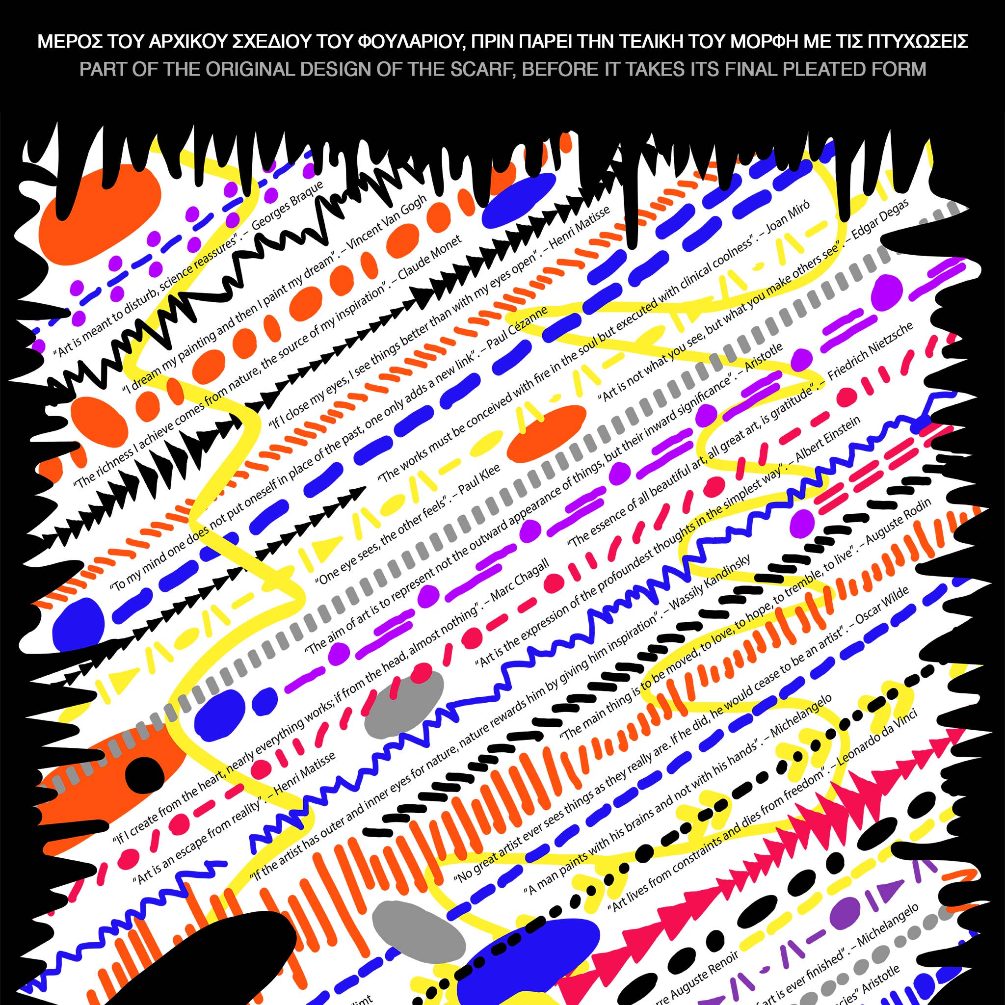 Alexandra Tsoukala - Wholesale Scarf - Women's - Foulard Foul-Art3