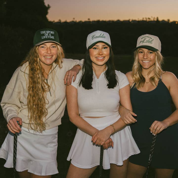 Ruby Moon - Wholesale Trucker Hat - Women's - Girls Can Golf Too Golf Club Sporty And Rich Hat