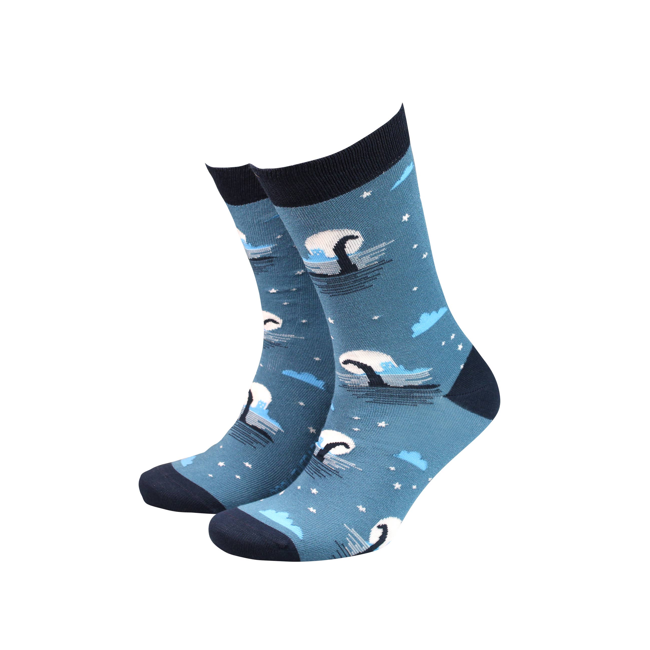Smiling Faces – wholesale Socks – Men's – Moonlight Nessie - Men's Bamboo Socks