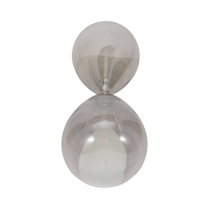 Sagebrook Home - Wholesale Decorative Tabletop Object - Glass Small Teardrop Silhouette Hourglass - Grey, 20 in.10
