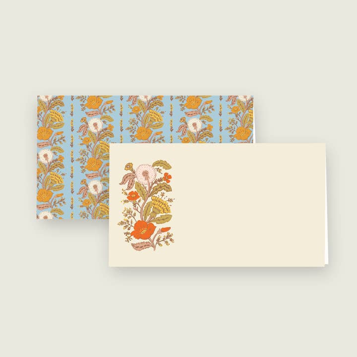Wildflower Reverie Folded Place Card Set for wholesale by re:mused studio