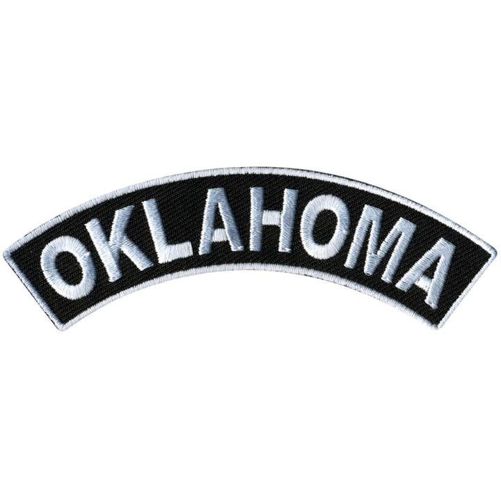 Patch Top Rocker Oklahoma de 4 po x 1 po de Hot Leathers pour la vente par Hot Leathers