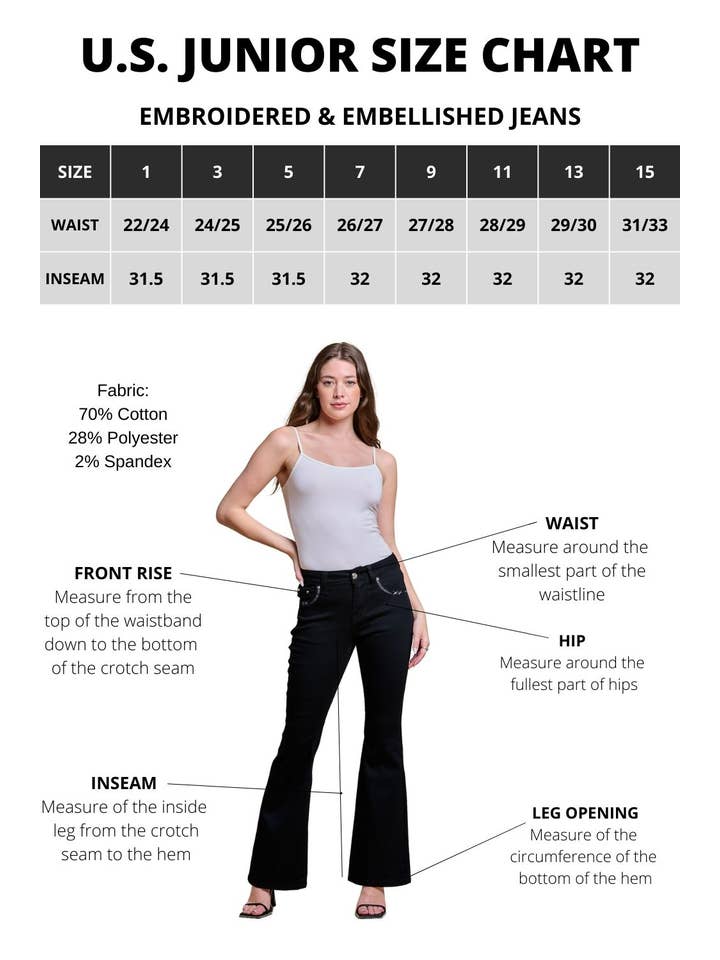LET SAND VASK WT-101 BOOTCUT STRÆKBARE DAMER BLING JEANS WESTFIELD EAGLE for engroshandel på Faire3