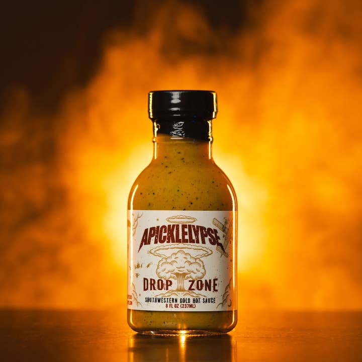 Drop Zone - Southwestern Gold Wing Sauce - Medium Hot for wholesale by Apicklelypse