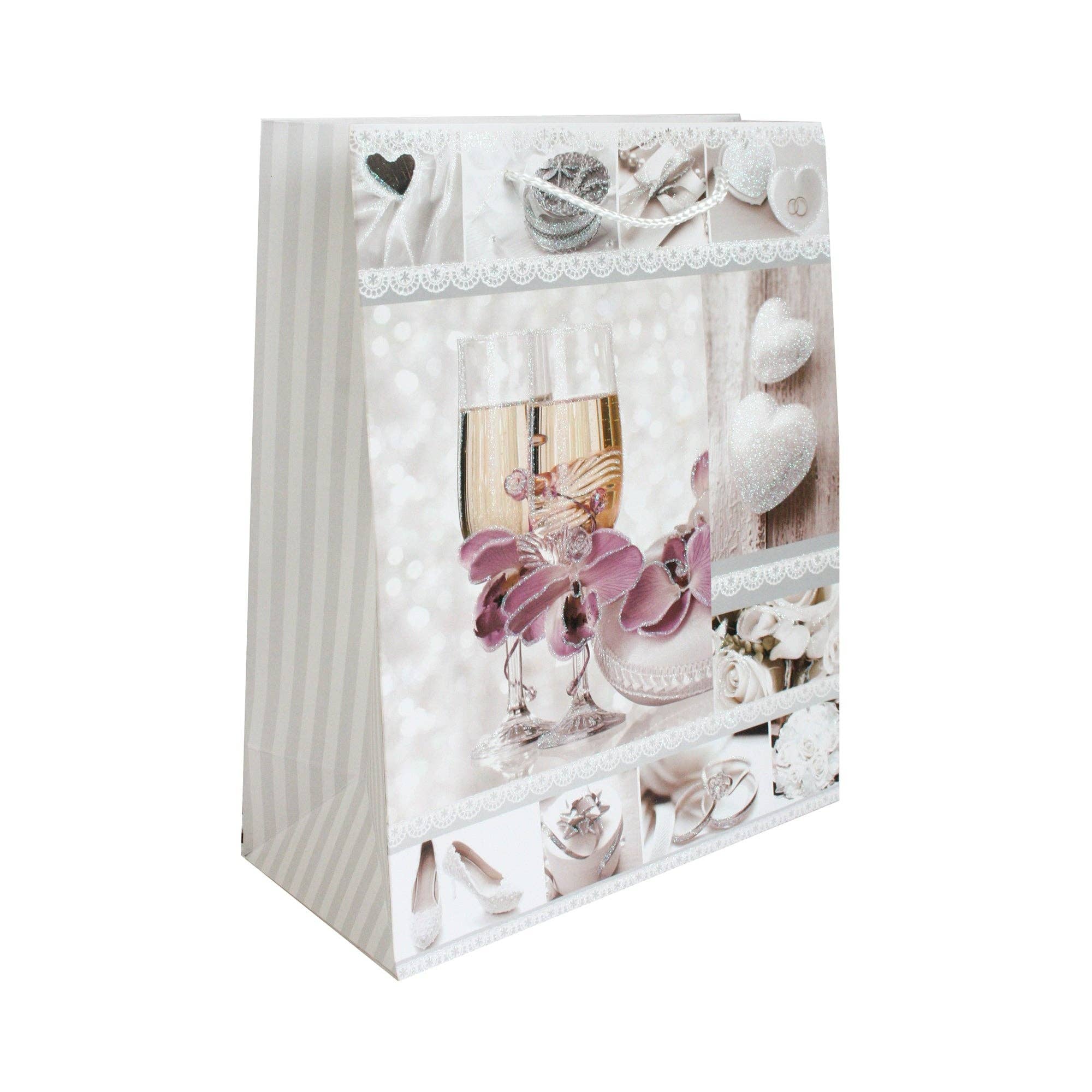 Emartbuy – wholesale Gift bag – Elegant Wedding - Themed Gift Bags - Set Of 49