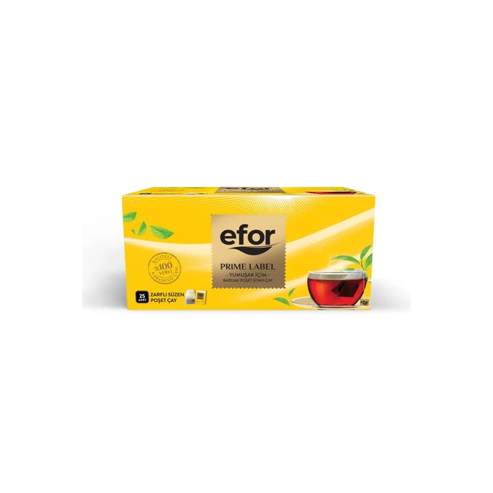 Efor Prime Label Turkish Black Tea 25x2gr Tea Bags for wholesale by Biggbrands GmbH