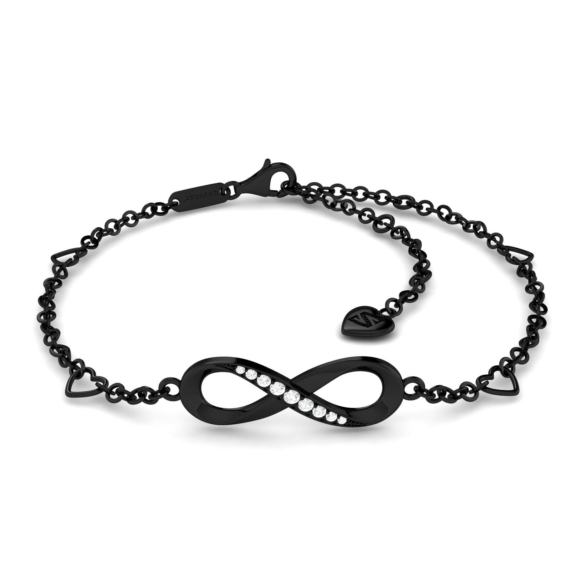 black Infinity Anklet “Infinity” - Black- S005 for wholesale on Faire6