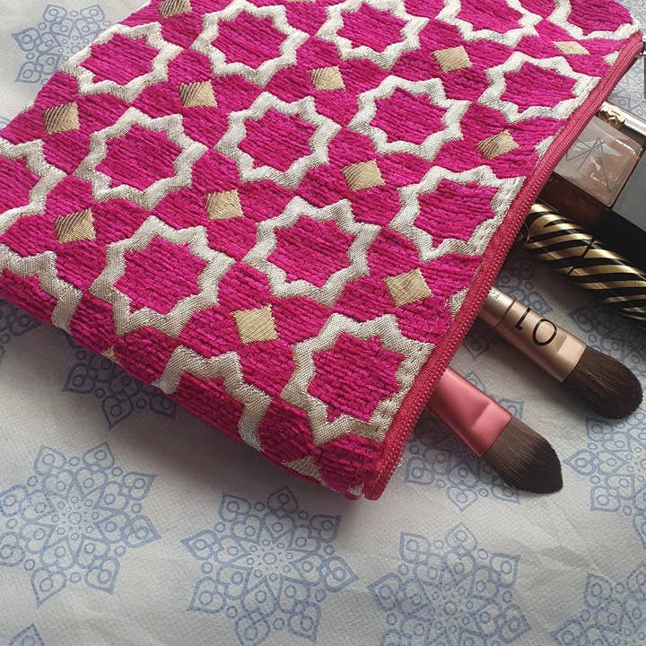 Moroccan Natural bazaar - Wholesale Makeup/Cosmetic Bag - Moroccan Ziliji Make Up bag, Cosmetic bag, Travel Toiletry13