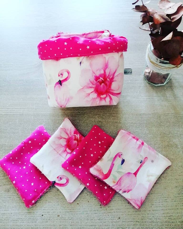 LES PETITS TITOUS - Wholesale Makeup Remover - BASKET SET AND SET OF 8 ASSORTED WASHABLE WIPES5