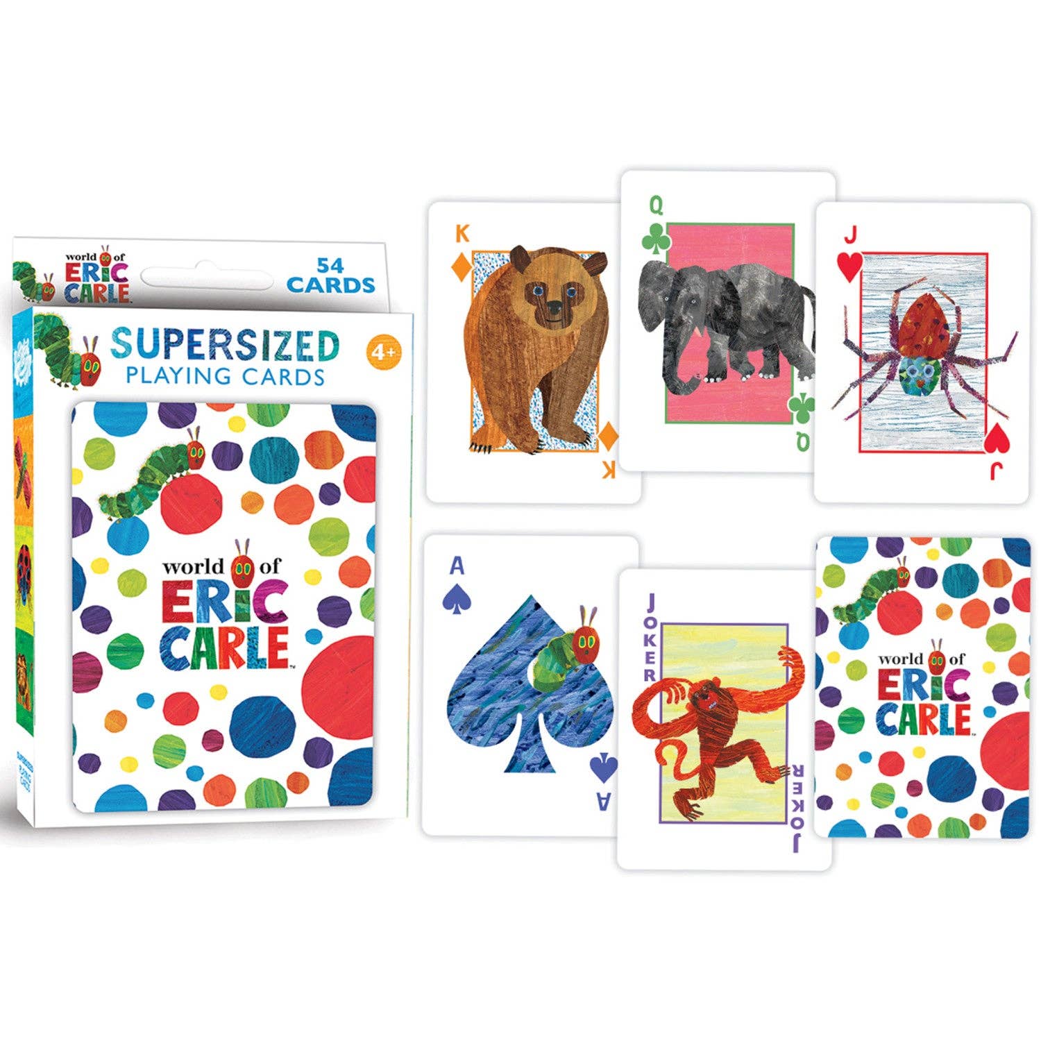 Masterpieces Puzzles - Wholesale Playing Cards - World of Eric Carle Jumbo Playing Cards2