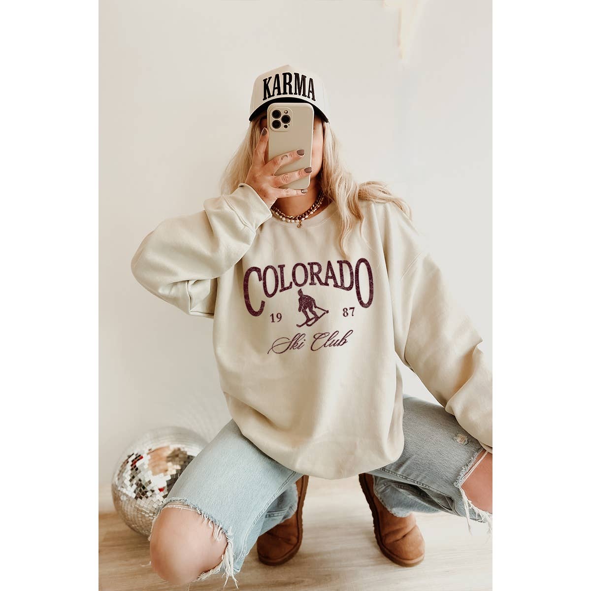 Illustrated Society - Wholesale Graphic Sweatshirt - Women's - COLORADO SKI CLUB VINTAGE GRAPHIC SWEATSHIRTS4