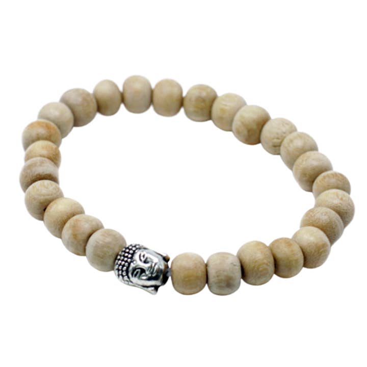 Ancient Wisdom – wholesale Beaded bracelet – Fragrant Sandal Beads & Buddah Bangle1