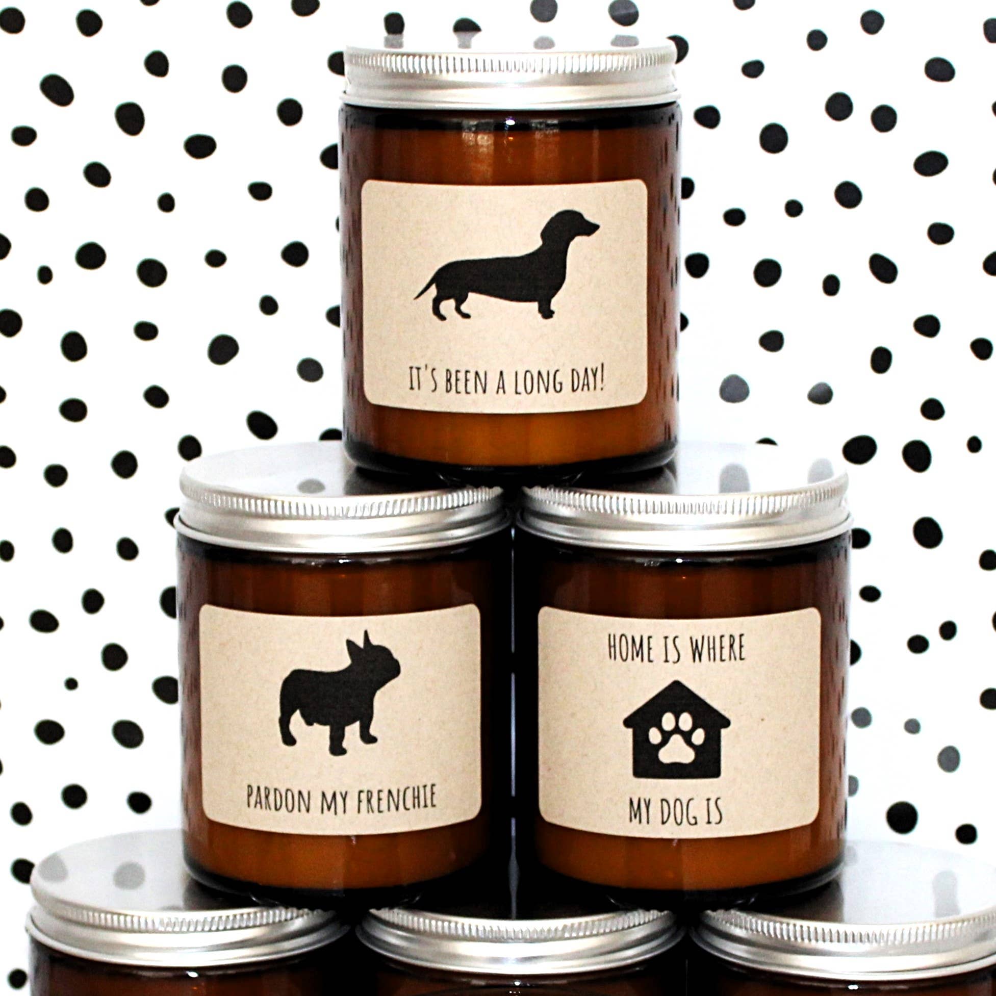 Little Motto Designs - Wholesale Jar/Filled Candle - PET CANDLES | 2 SIZES | Boxed Soy Candle | CAT | DOG3