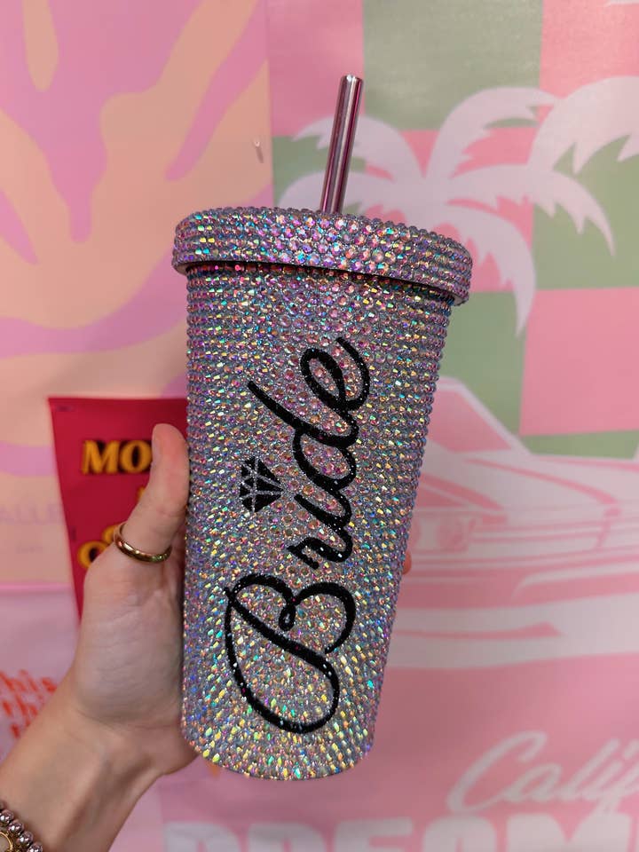 Bride Tumbler Cup: Rhinestone: wordt de volgende dag verzonden! voor wholesale door Happy Hour