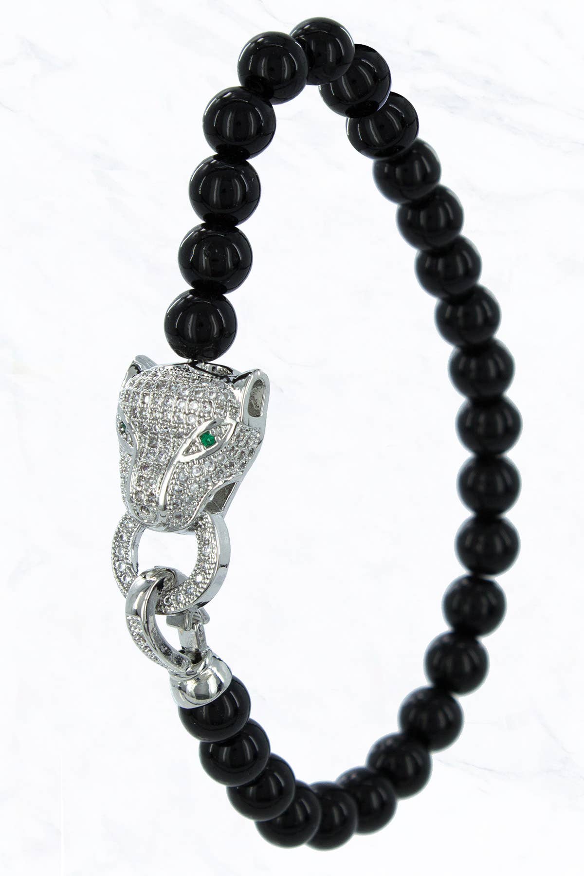 Suzie Q USA - Vendita all'ingrosso Braccialetto con ciondolo/pendente - Bracciale con ciondolo pantera con zirconi cubici4