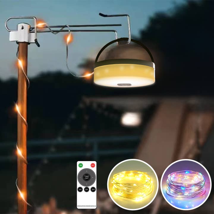 EP Design Lab - Wholesale String Lights - Solar Powered Waterproof Color Changing Camping String Light