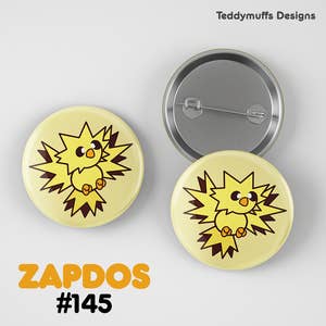 Eeveelutions Button Pins - Teddymuffs Designs