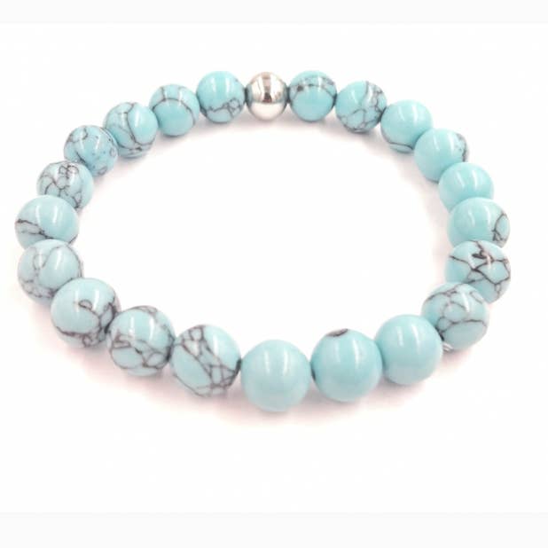 Turquoise stone bracelet for wholesale by MYLENE ET FELIX