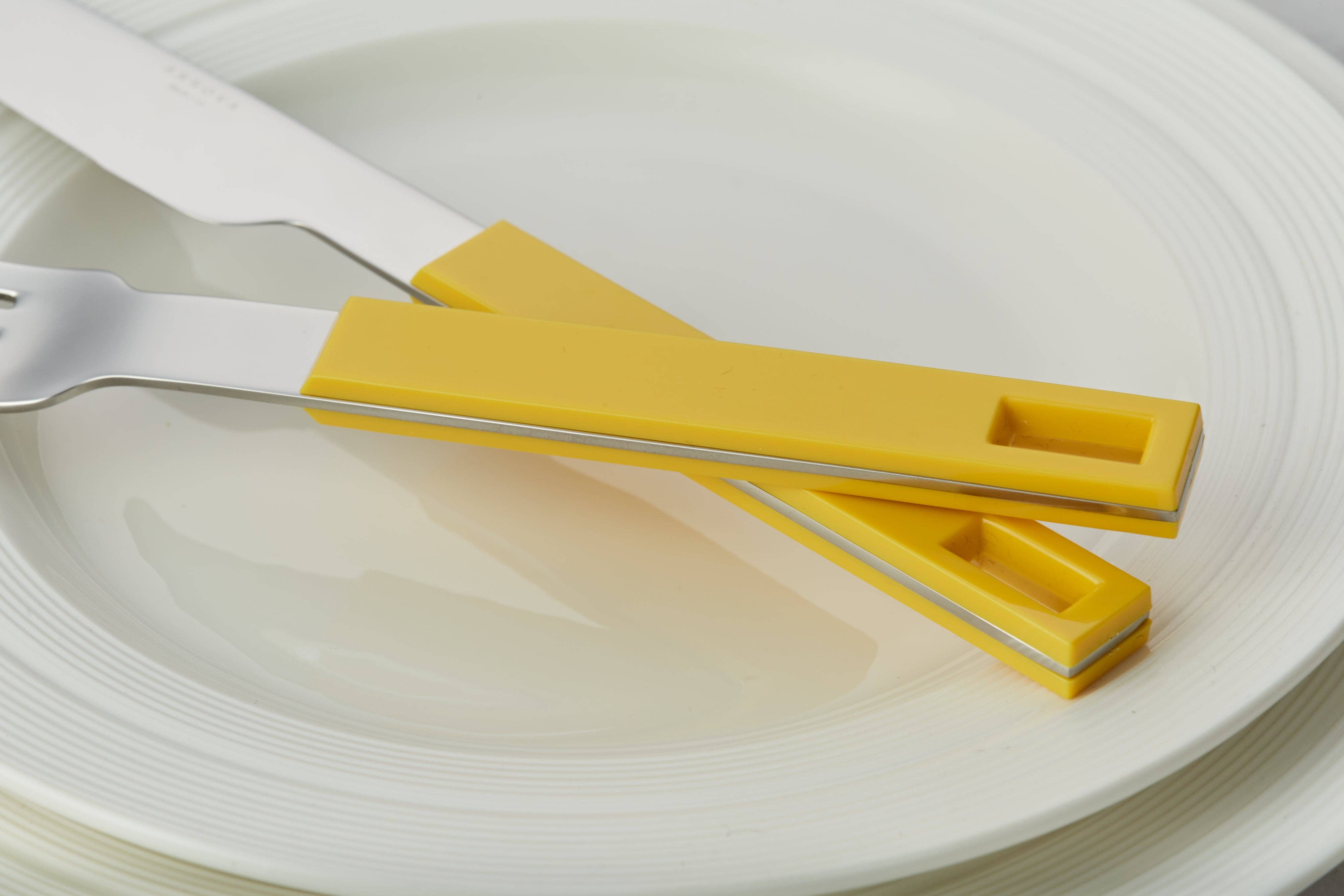 ANNOVA - Wholesale Flatware Set - ANNOVA Block Handle Silverware Set 20 Pieces Color Modern Style Flatware7