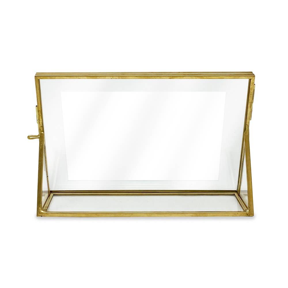 Isaac Jacobs International – Moldura por atacado – Porta-retrato metálico Isaac Jacobs com fecho tipo relicário e base2