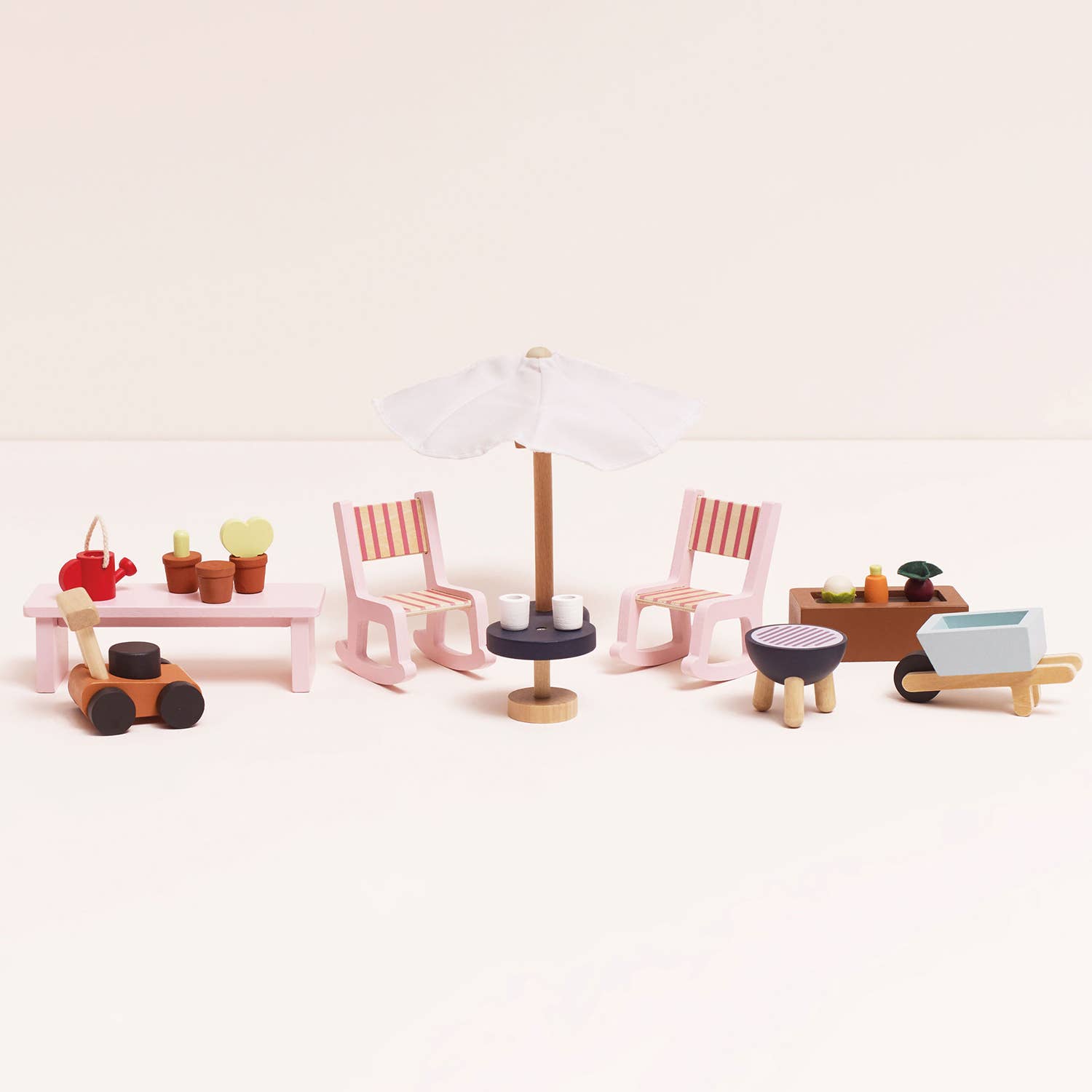 Le Toy Van - Wholesale Doll Accessory Kit - Kids - Conservatory Playset for Dollhouse ME12002