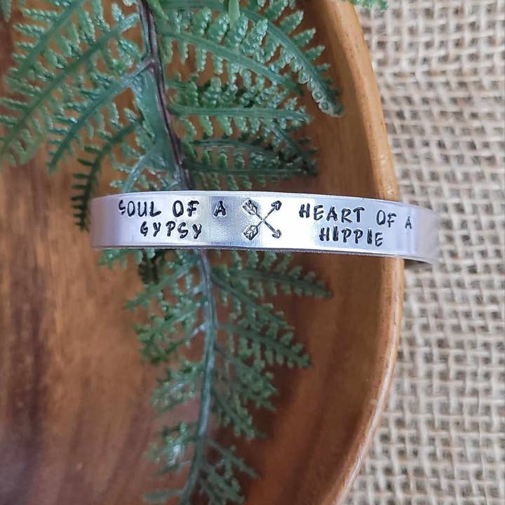 Jangles by Jan - Vente Bracelet manchette - Poignets gitans estampés à la main4