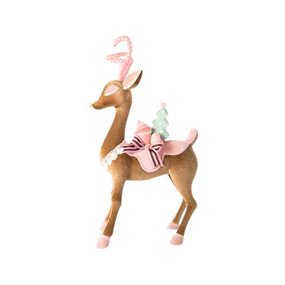 Dunn Deals - Wholesale Christmas Decoration - 28" Pink Gingerbread Deer0