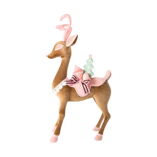 Dunn Deals - Wholesale Christmas Decoration - 28" Pink Gingerbread Deer0