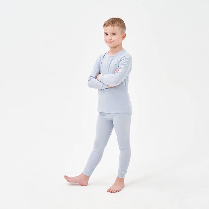 Super Soft TENCEL™ Lyocell & Pima Cotton Pajama - Blue for wholesale by Little Plant