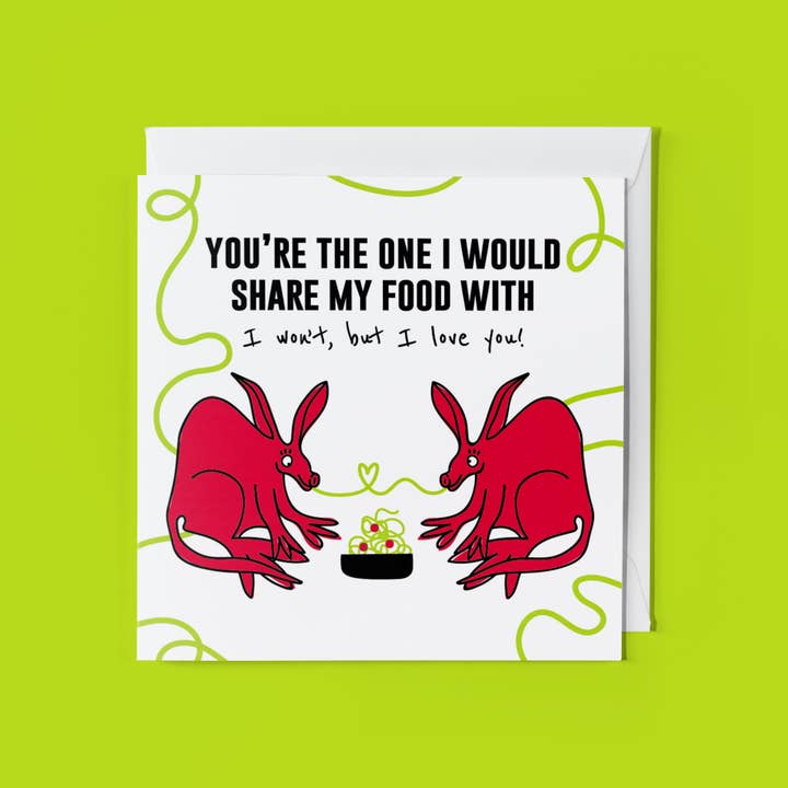 Carte de vœux en forme d'animal : You're The One pour la vente par THE BEASTY FARM