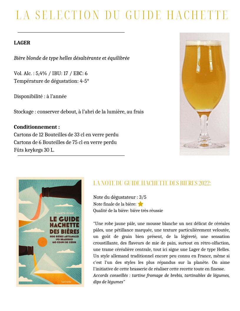 LACA BOÏATES – Cerveja por atacado – Lager Loiro 75cl2