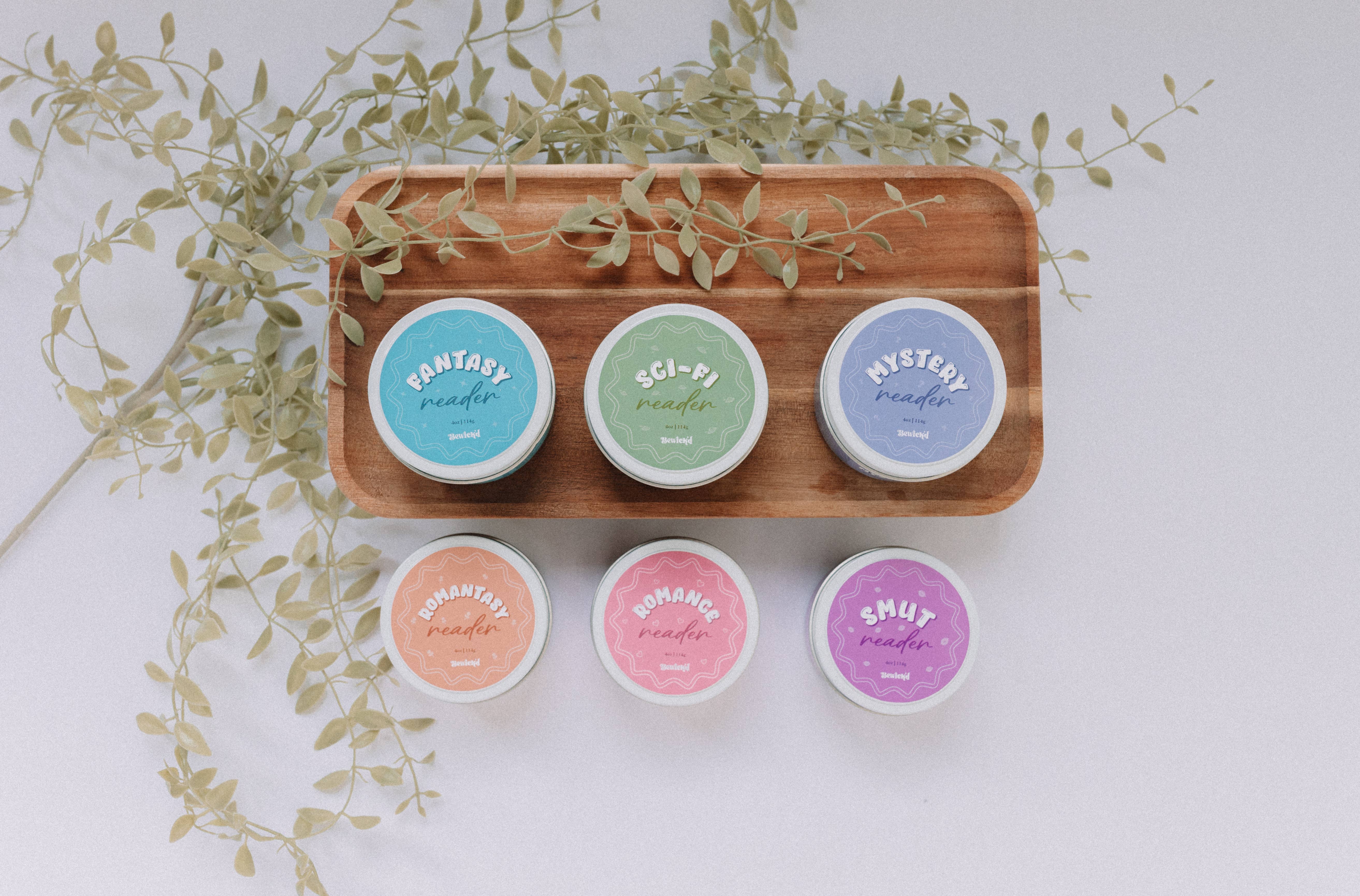 Bewick'd Studio - Wholesale Travel Candles - Romantasy Reader Candle - 4oz Book-Inspired Luxury Coconut Apricot Wax2