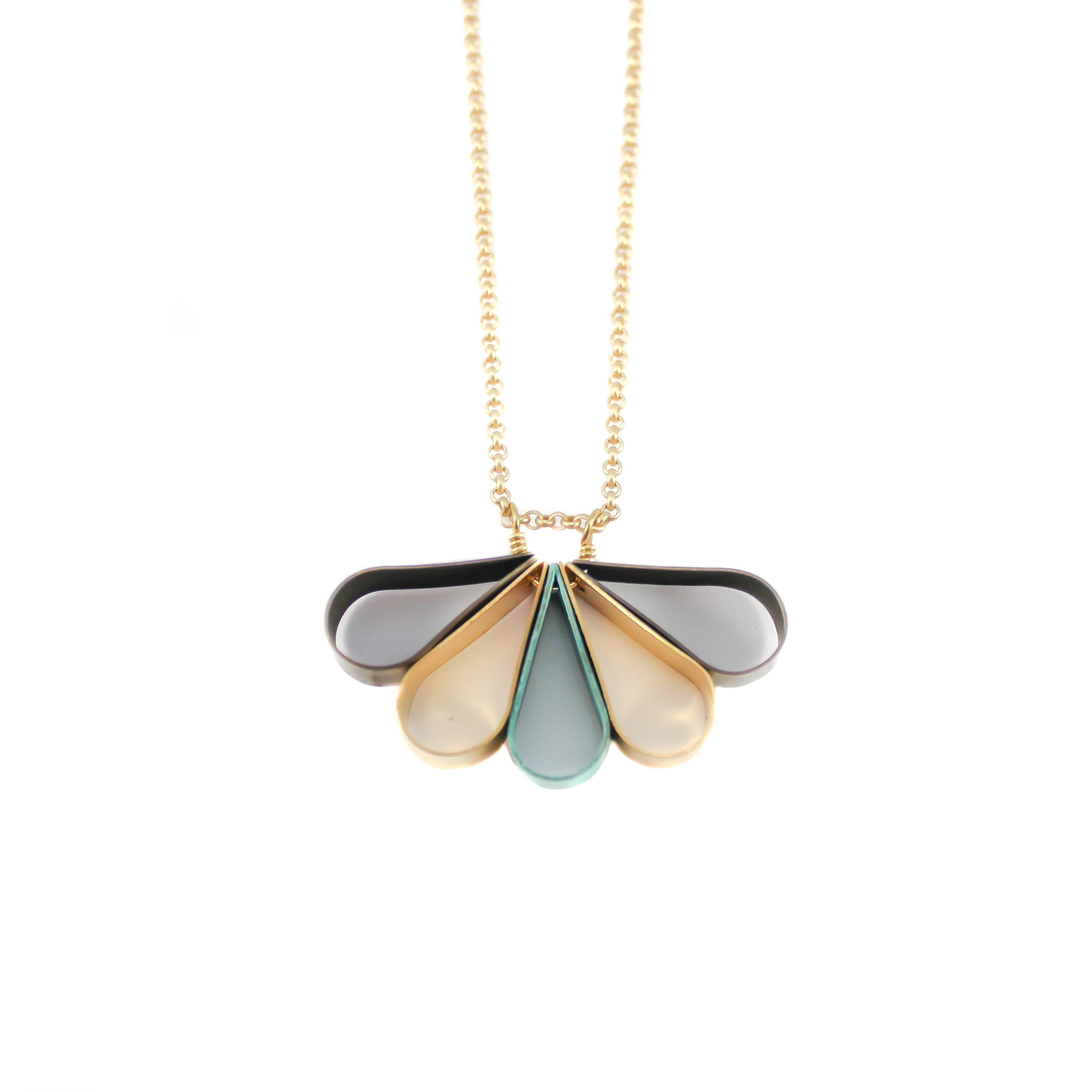 Old Blood Jewelry & Wears – wholesale Pendant/charm necklace – Wing Round Fan Necklace3