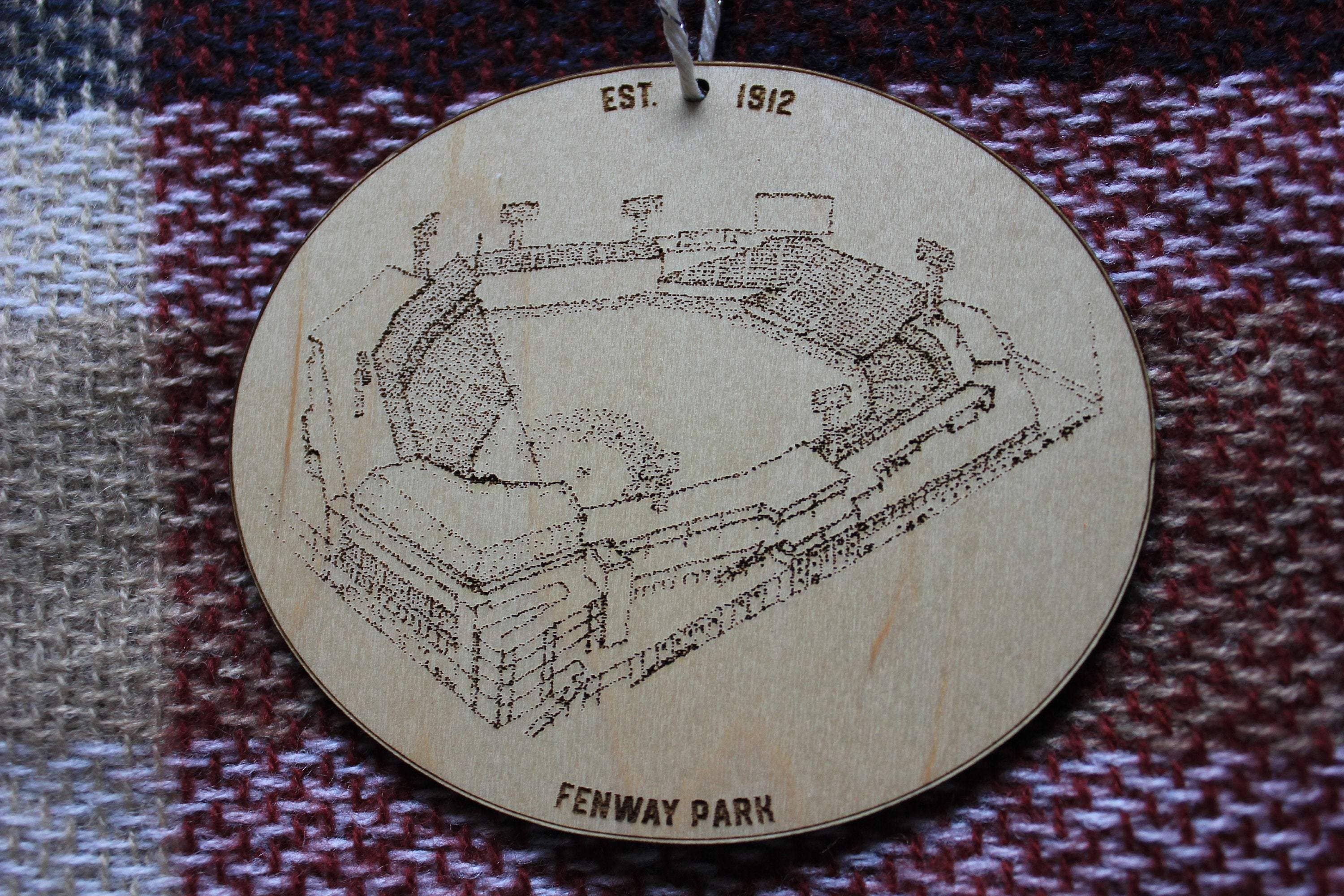 Designs By Patterson - Wholesale Ornament - Fenway Park - Boston Red Sox - Stipple Drawing Ornament0