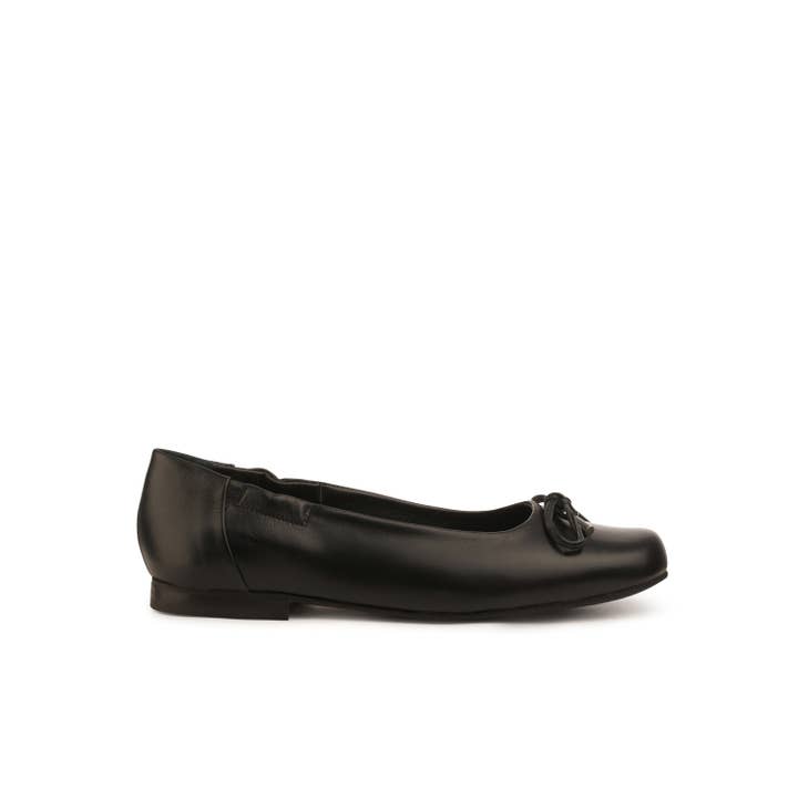 Belinda Flexlite Flats Jet Black for wholesale by ITALEAU