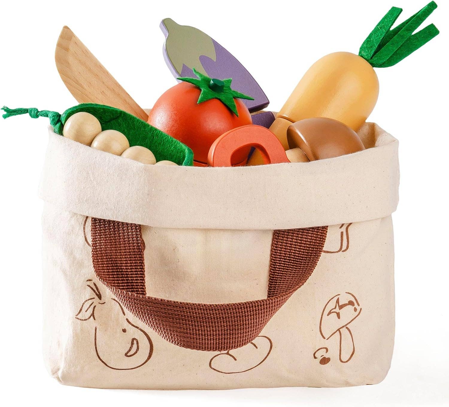 Robud & Mewoofun Official Store - Wholesale Toy Set - Kids - Robud Wooden  Pretend Play Realistic Food Cutting Set Toys13