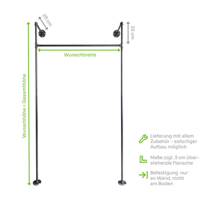 Open Wardrobe · Mono High (Light) for wholesale by various - Design aus Stahlrohr