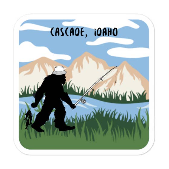 Adesivi Cascade Idaho senza bolle per la vendita all'ingrosso da parte di Squatchnut
