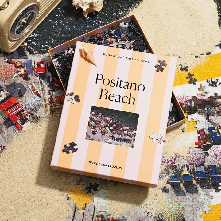 Piecework - Wholesale Puzzle - Adult - Positano Beach - Slim Aarons Collab - 1000 pieces puzzle2