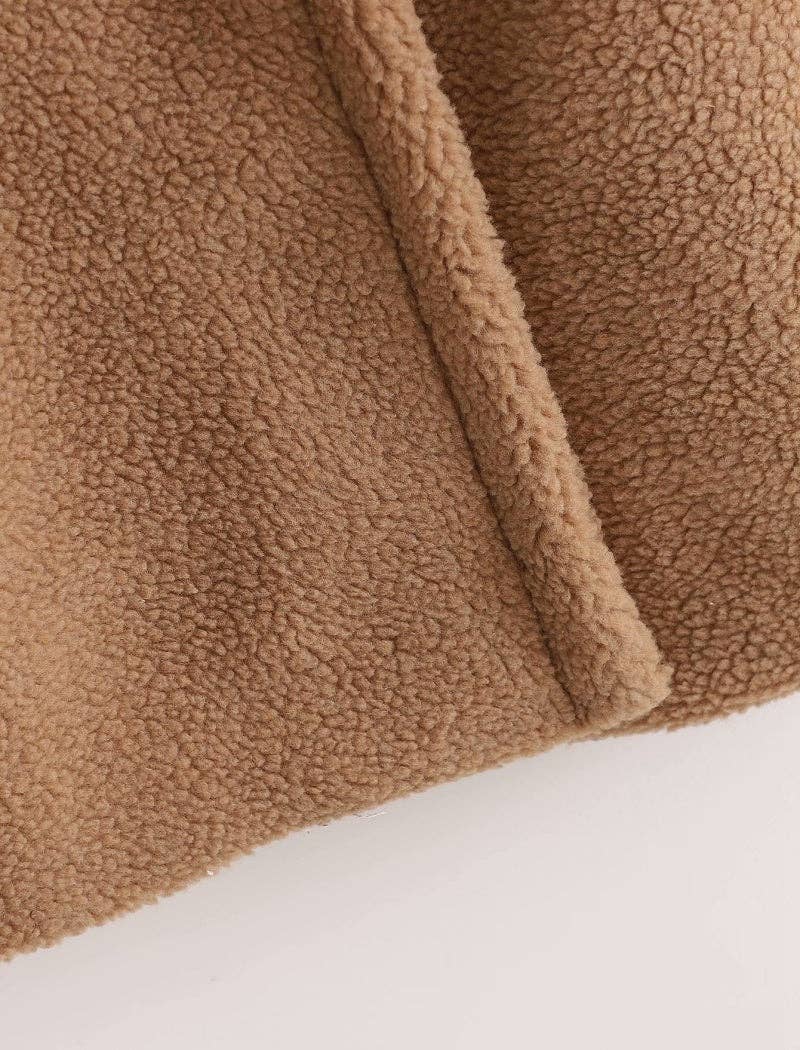 safistyle - Wholesale Fur/Faux Fur Coat - Women's - Teddy Coat with Notched Lapels12