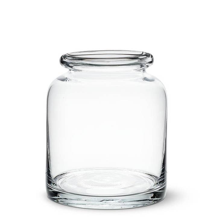 Wide Roll Top Bottle Vase - 6"H for wholesale by Abbott
