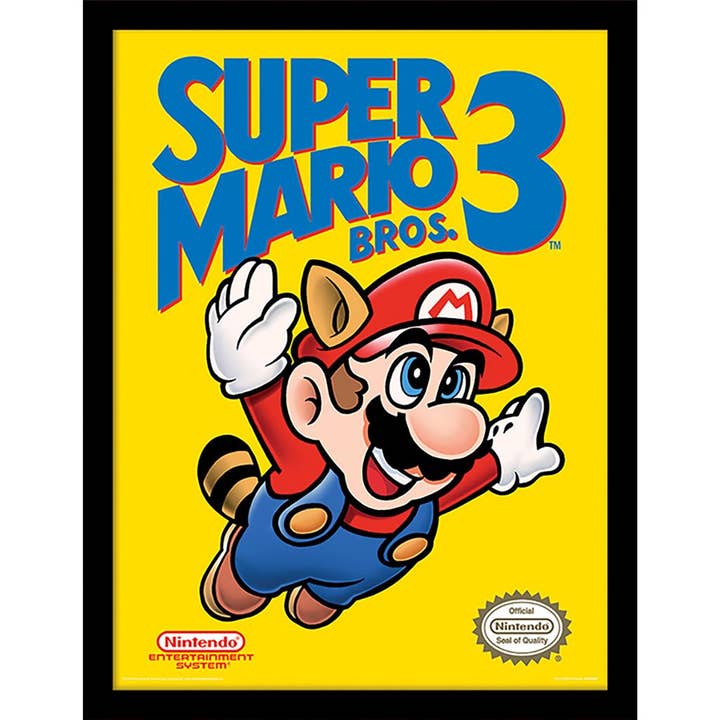 Pyramid International - Vente Affiche d'art - Impression murale Super Mario Bros. 3 (nouvelle couverture)