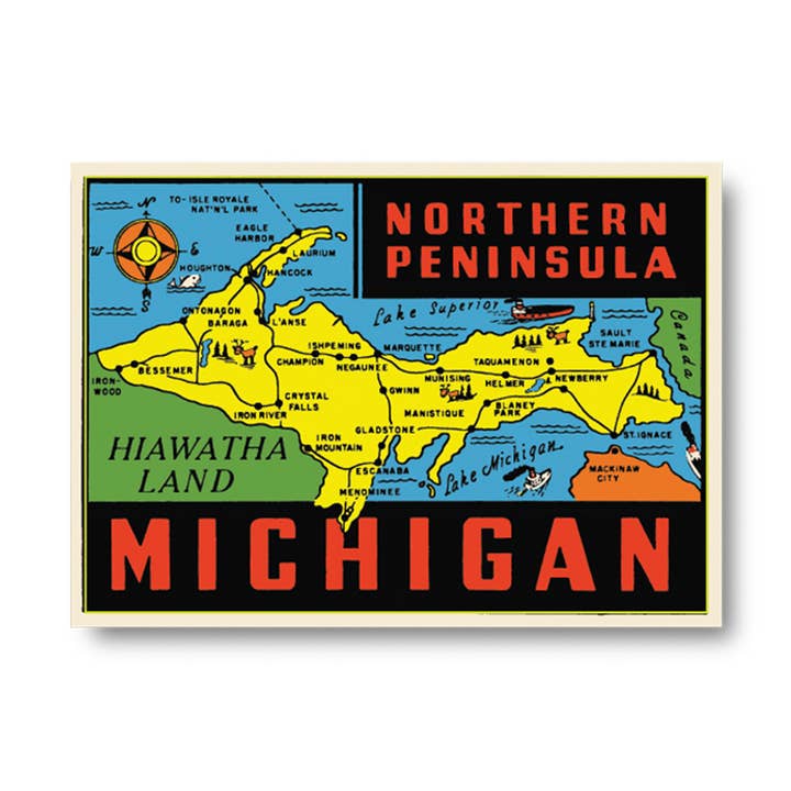 Northern Peninsula Sticker for wholesale by Peninsulas