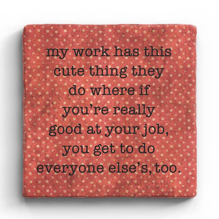 My Work - Marble Coaster for wholesale by Paisley & Parsley