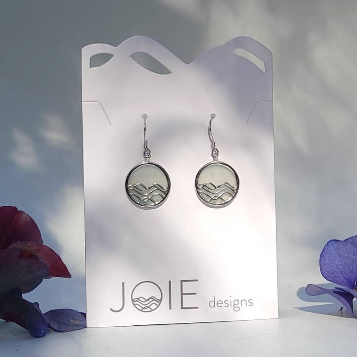 Ohrringe Little High Tide Circle aus Amazonit — Limitierte Auflage für den Großhandel von Joie Designs