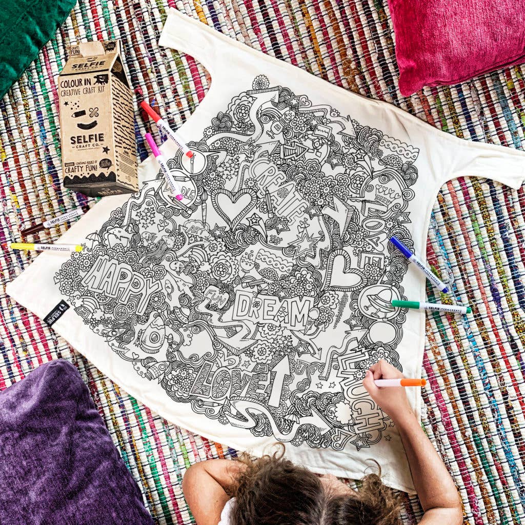 Selfie Craft Co - Vendita all'ingrosso Mantella - Bambini - Positività alimenta il colore nel mantello3