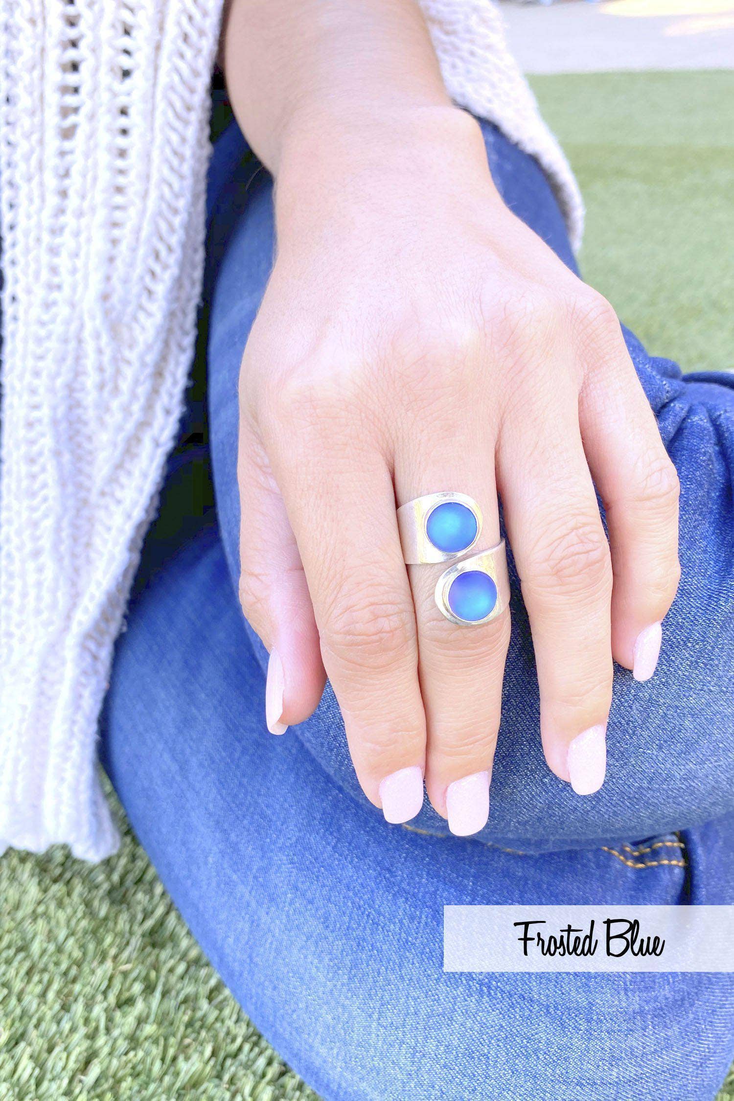 LeightWorks - Vendita all'ingrosso Anelli cocktail/statement - Anello Doppio Cerchio1