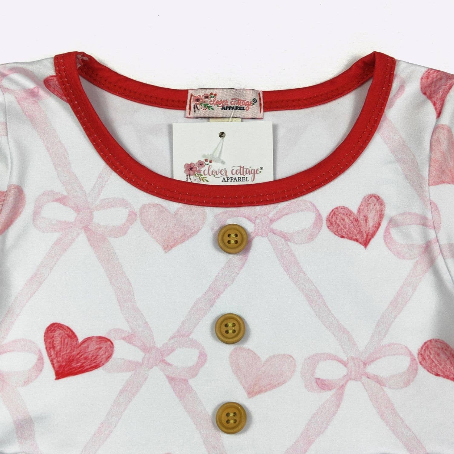 Clover Cottage - Vente Robe – enfant - Robe Fille Cœur Coquette5