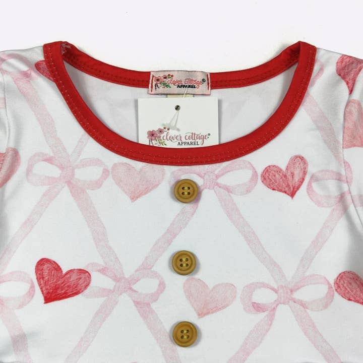 Clover Cottage - Vente Robe – enfant - Robe Fille Cœur Coquette5