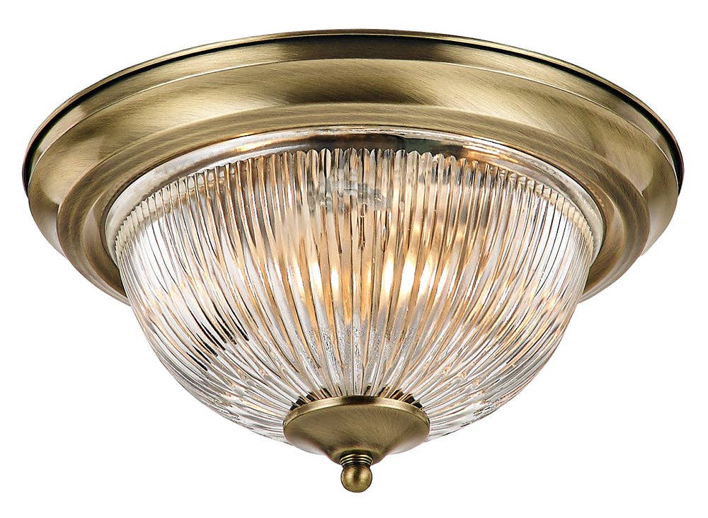Happy Homewares – wholesale Chandelier/hanging light – Traditional Antique Brass IP44 Bathroom Ceiling Light Fitting